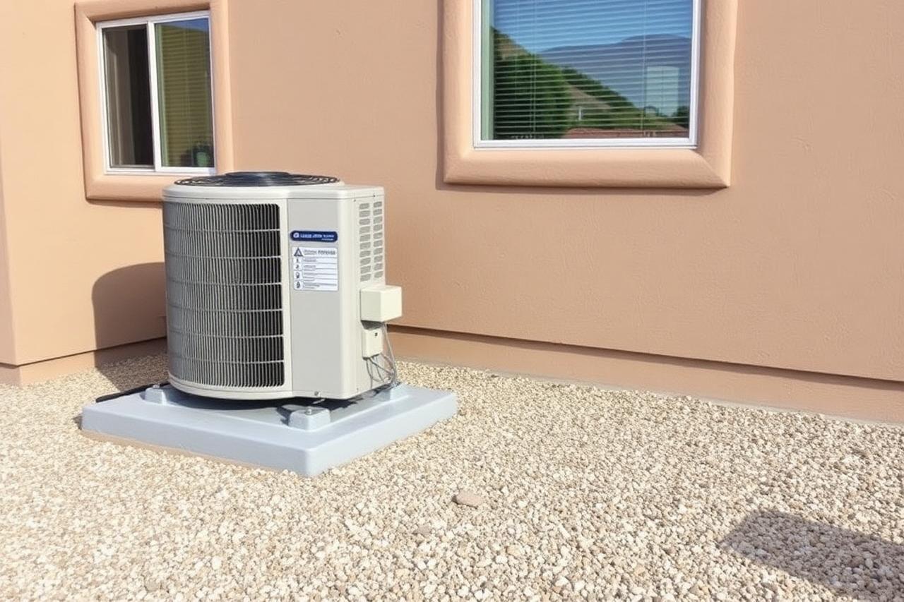 New air conditioner condenser installed beside a Herriman, UT home by K&D Mechanical